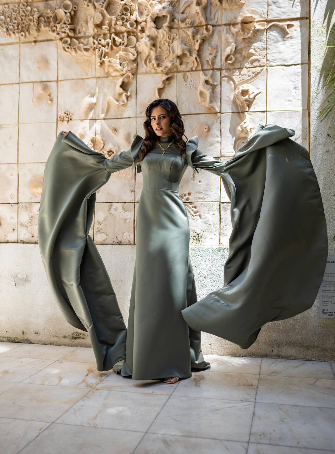 Dusty Green Gown