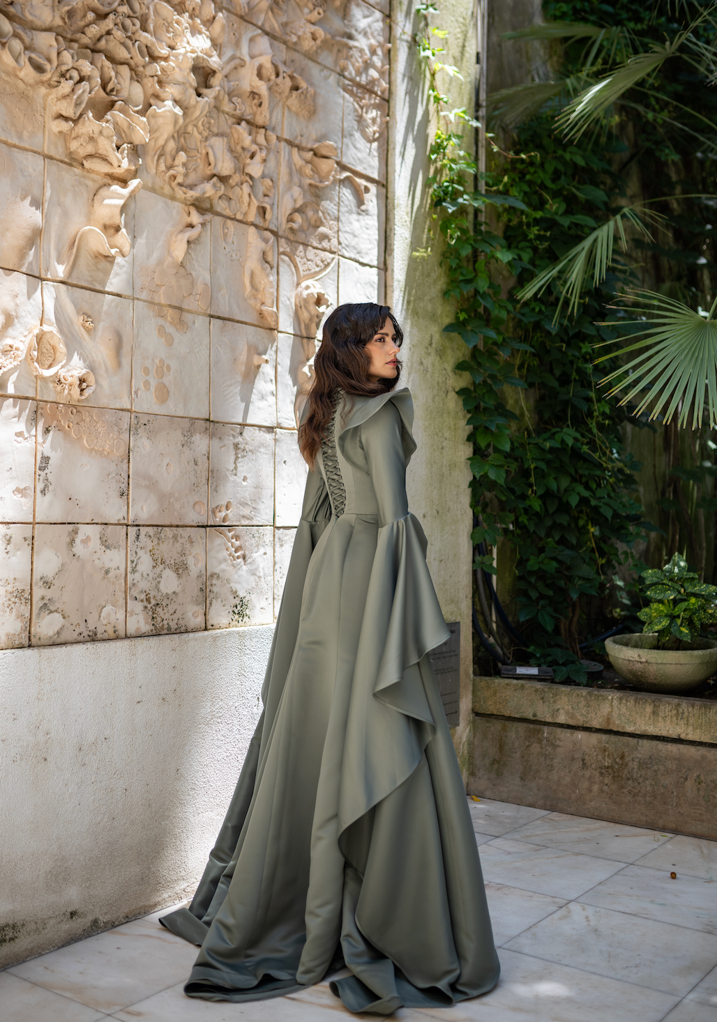 Dusty Green Gown