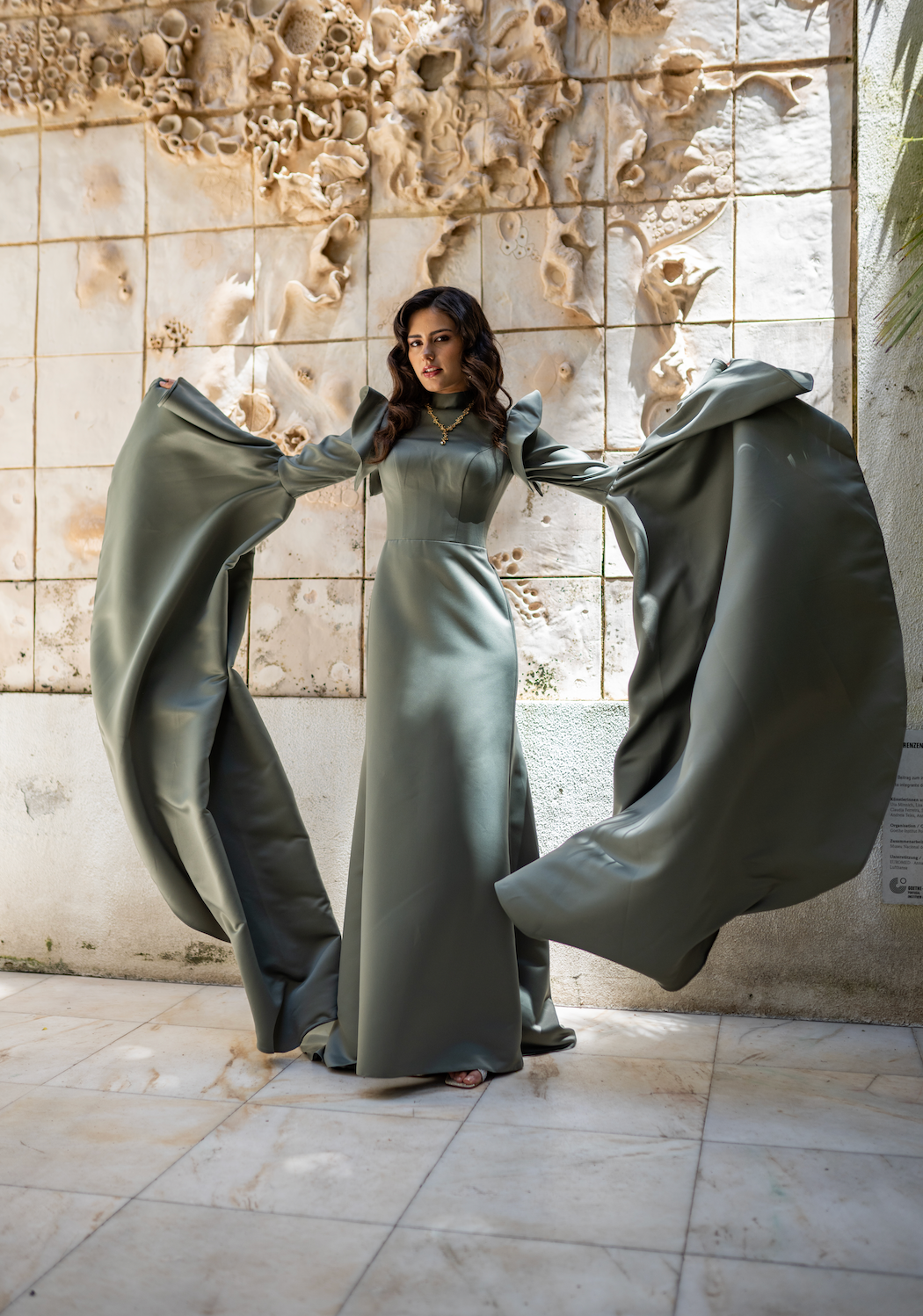 Dusty Green Gown
