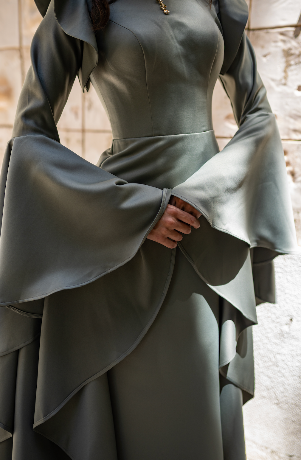 Dusty Green Gown